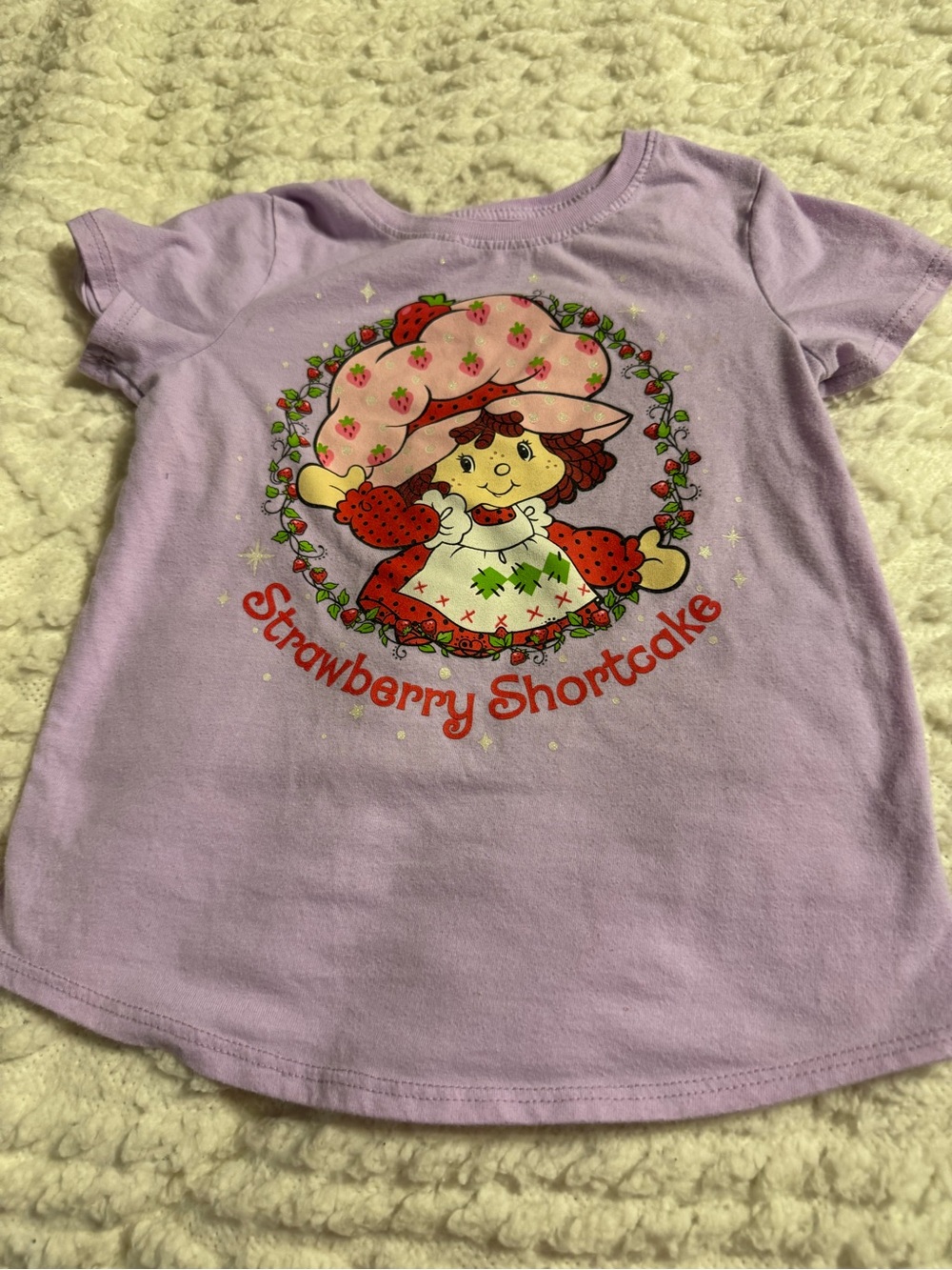 Jumpin beans girls size 6 strawberry shortcake purple Tshirt